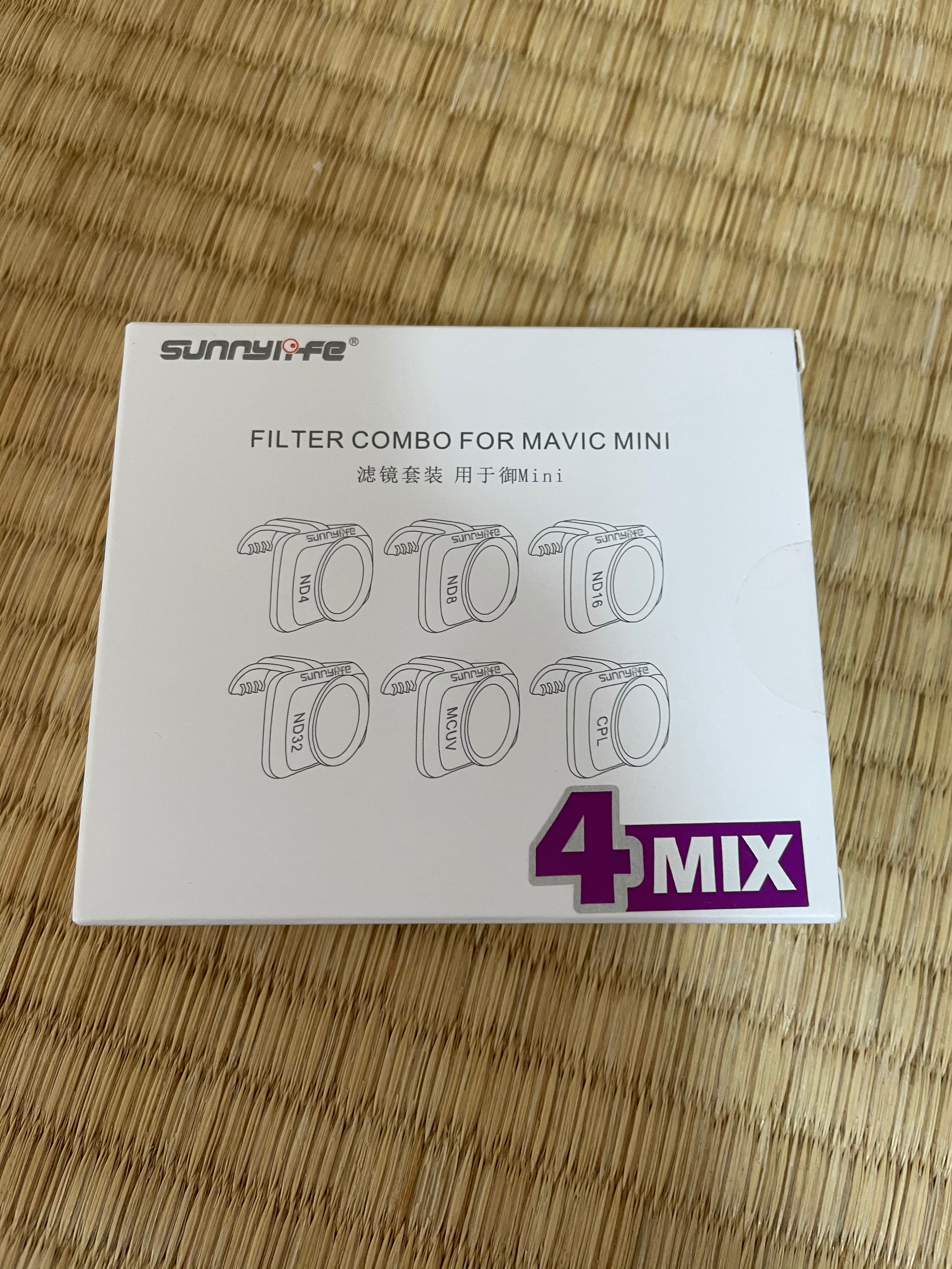 LICHIFIT DJI Mavic Mini フィルター MCUV+CPL+ND4+ND8セット レンズ保護 光学ガラス mavic mini カメラレンズフィルター アクセサリー 4個セット