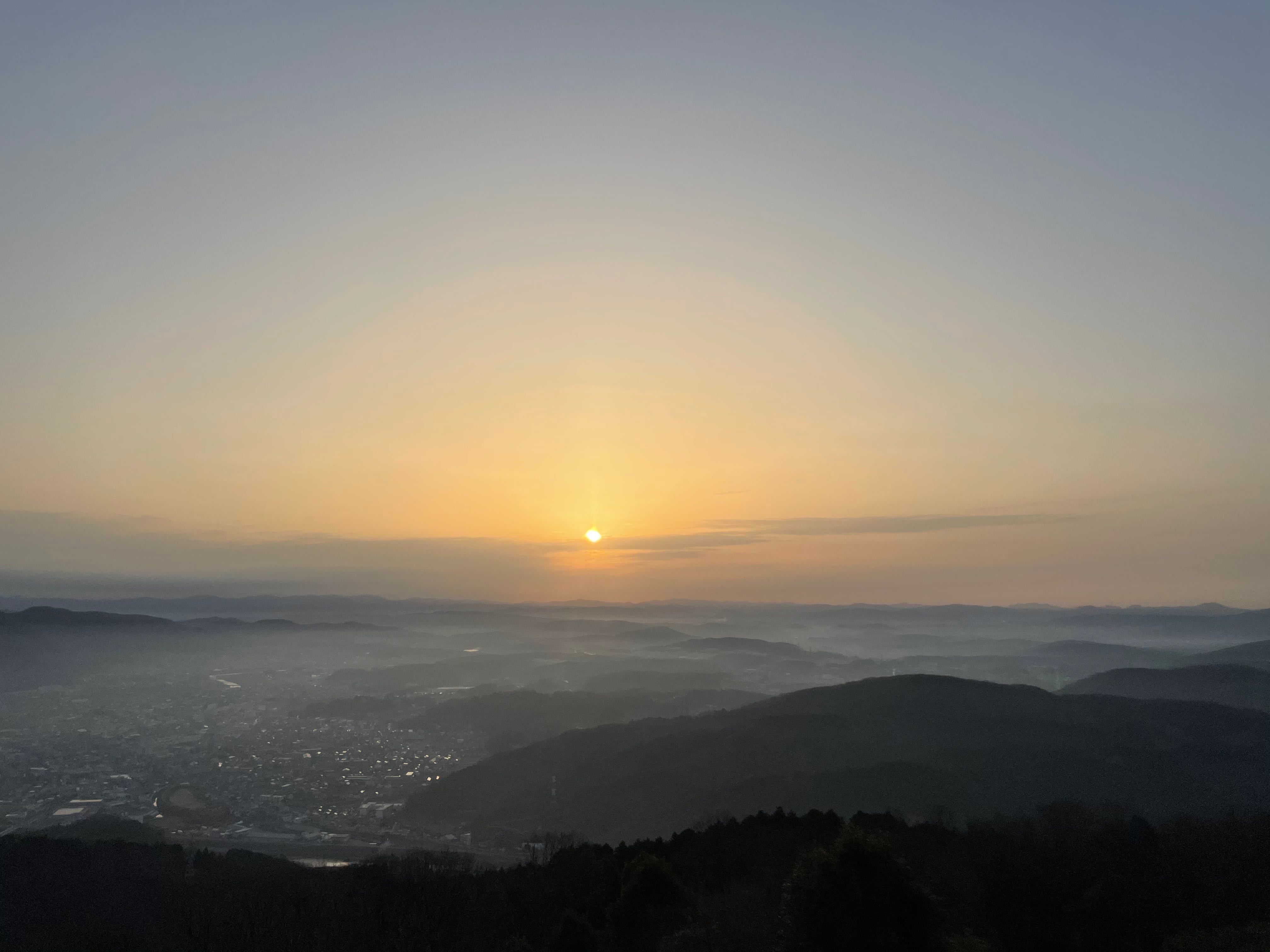 高野山 霧の海　朝陽