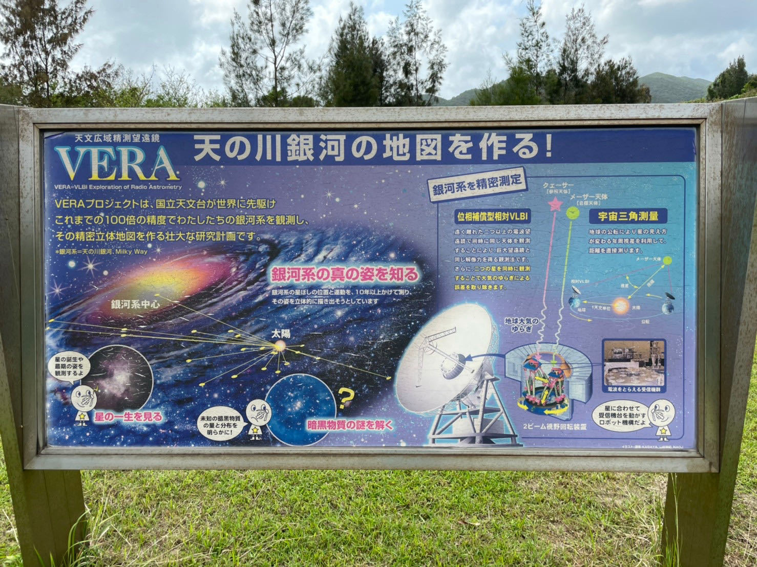 国立天文台VERA石垣島観測局　看板