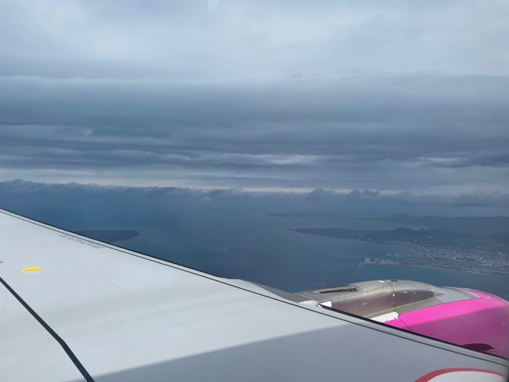 飛行機から石垣島