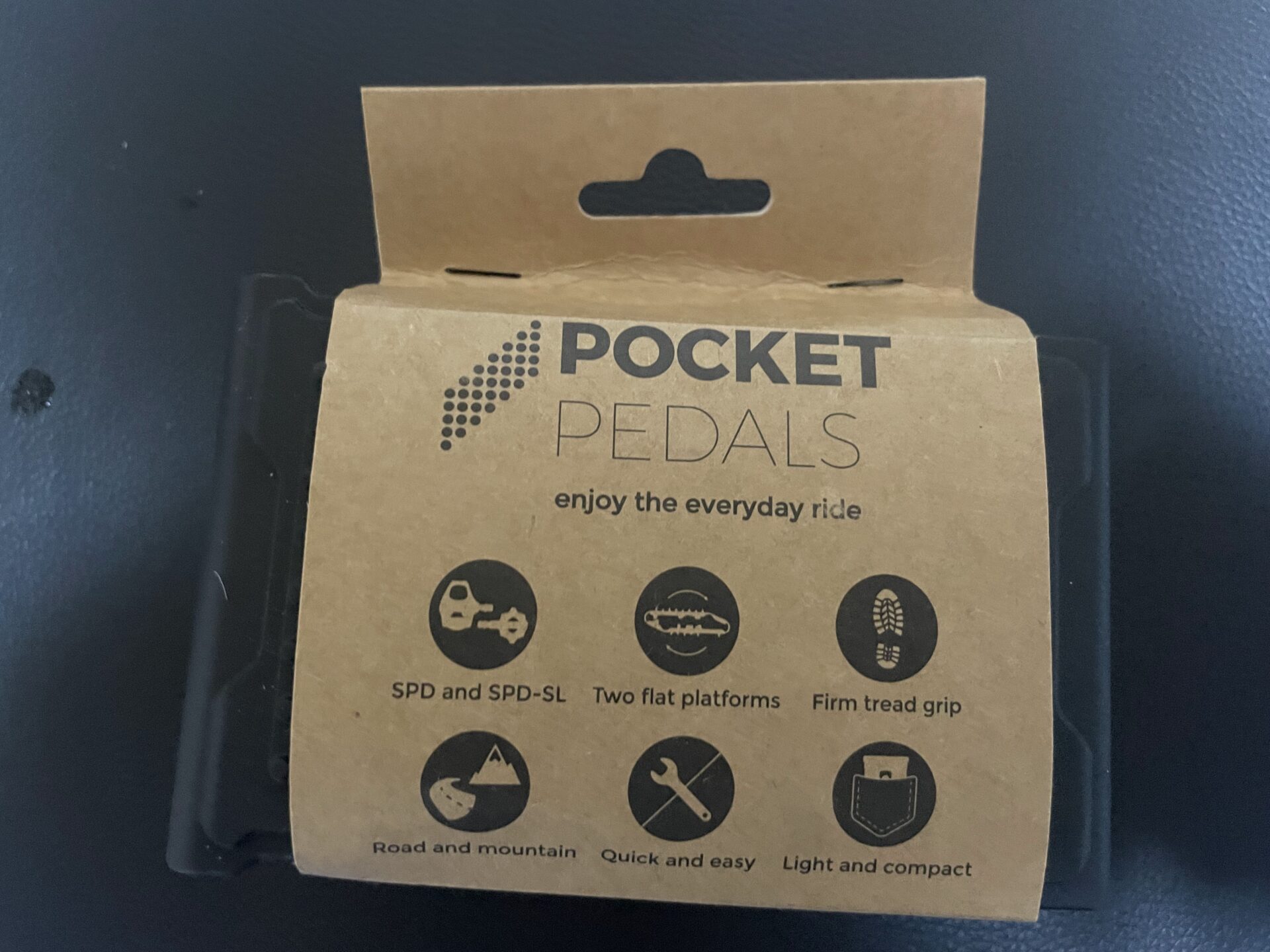 Pocket Pedals ビンディングペダルアダプター　梱包