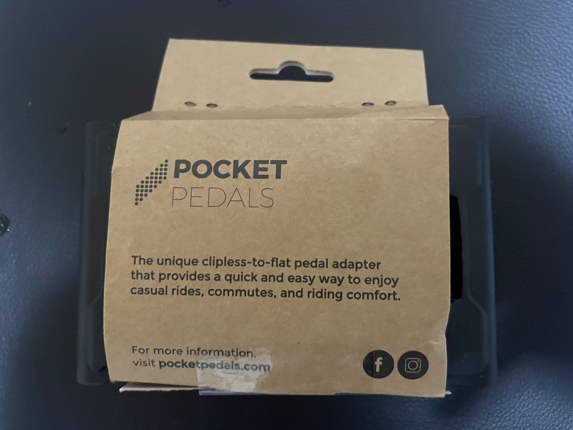 Pocket Pedals ビンディングペダルアダプター　箱