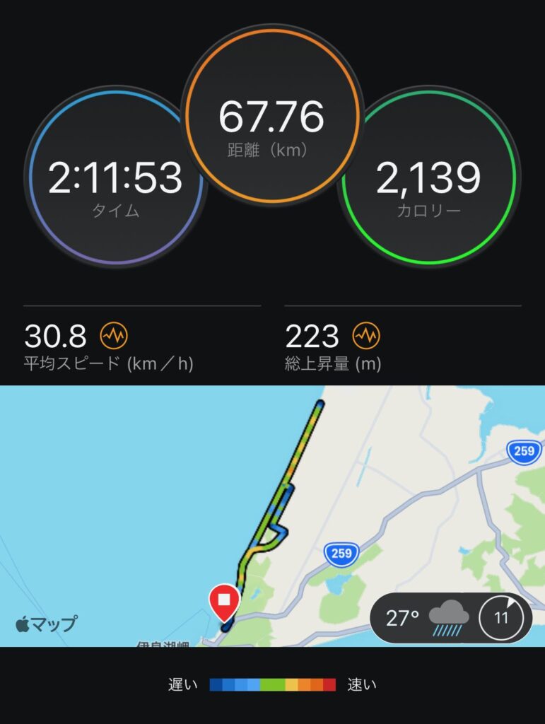 2022 伊良湖トライアスロン レースレポート　バイクログ
