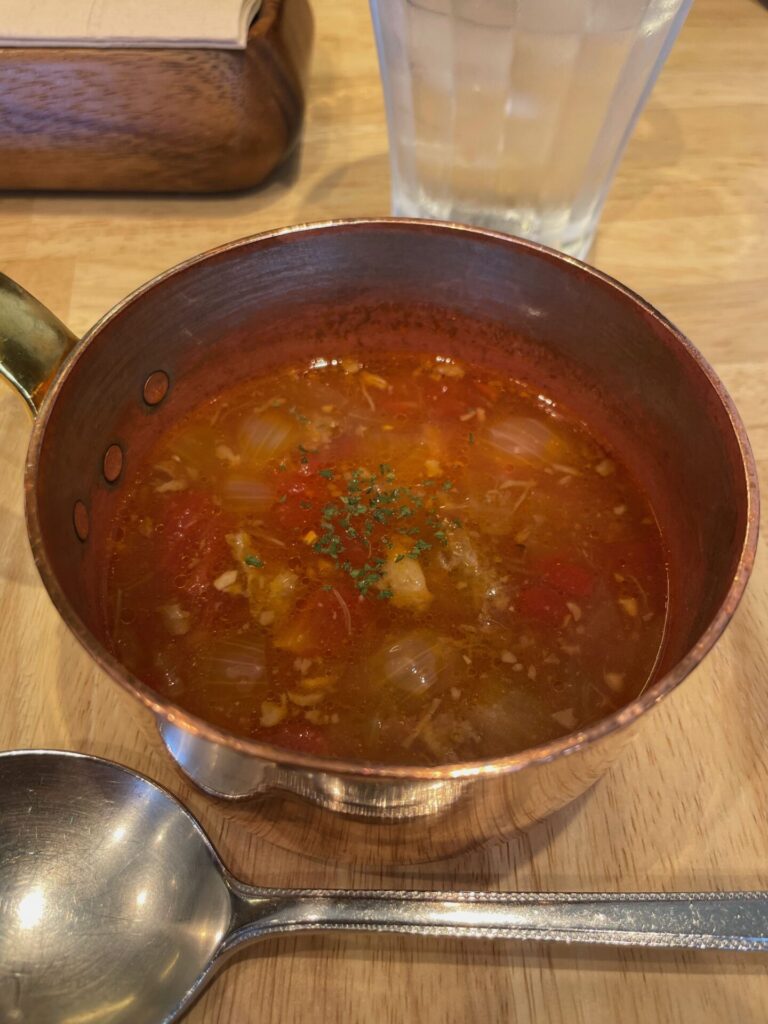 ビーフクラブノエル　ランチ　スープ