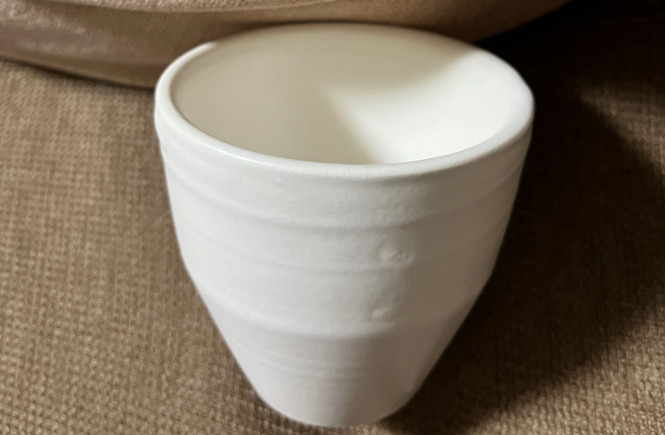 電動ろくろで作る陶芸体験　完成品　マグカップ