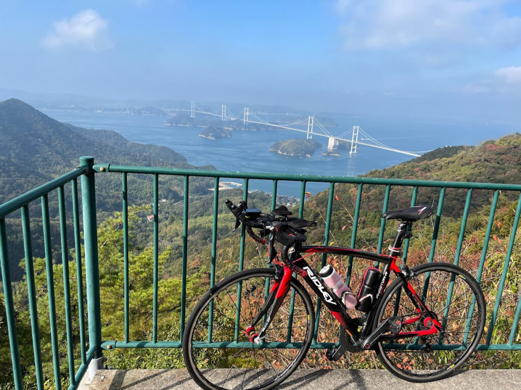 亀老山　景色　最高　展望台　ロードバイク