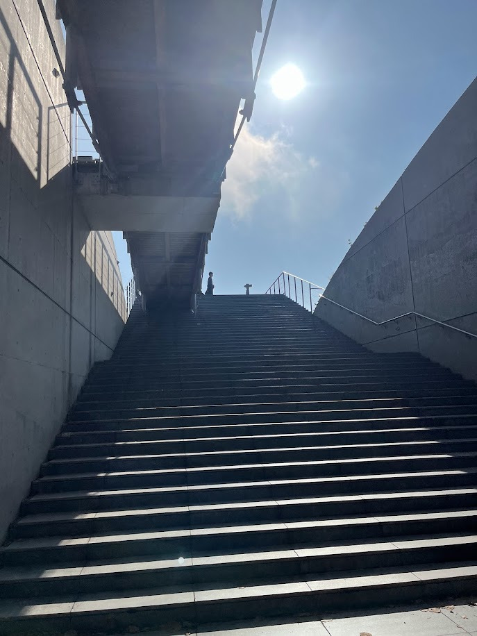 亀老山展望台　階段